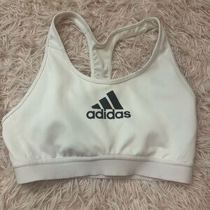 💕 white adidas sports bra